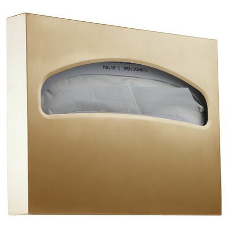 MACFAUCETS Toilet Seat Cover Dispenser In Satin Gold, SCD-4 SCD-4 SG